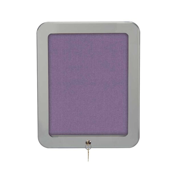Outdoor Enclosed Combo Board, 72"x36", Satin Frame/Black & Pearl